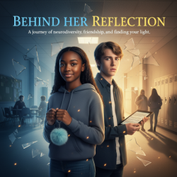 Behind her Reflection Poster