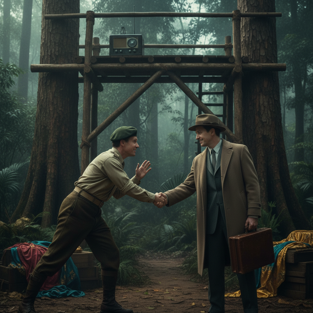 Meeting at the British Outpost