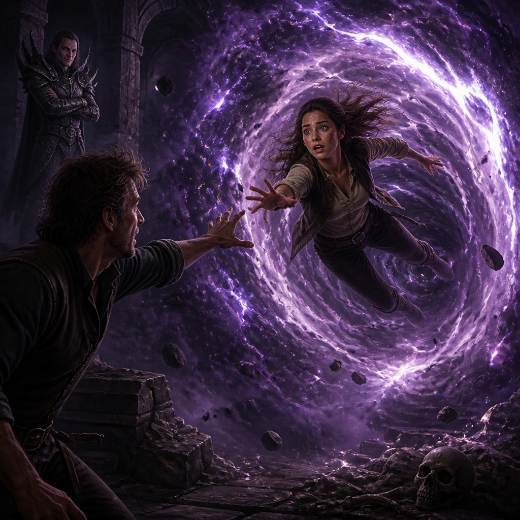 The Portal Opens and Christa Falls