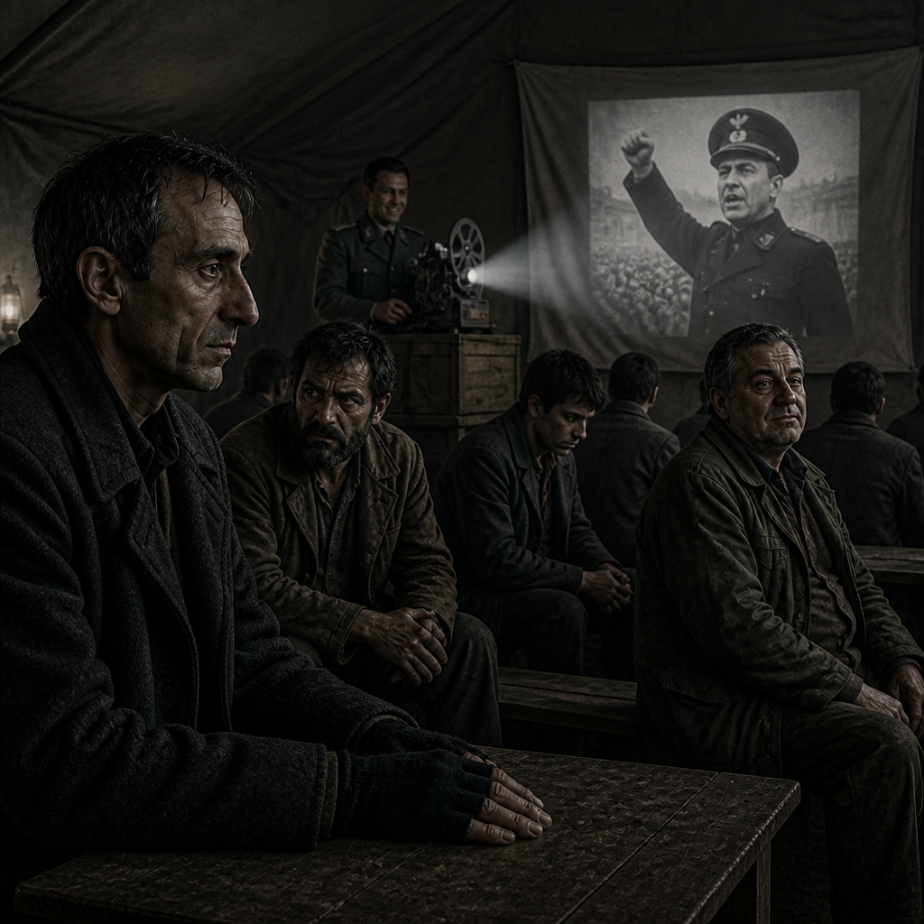 Pavković's propaganda film alienates Marko from the prisoners