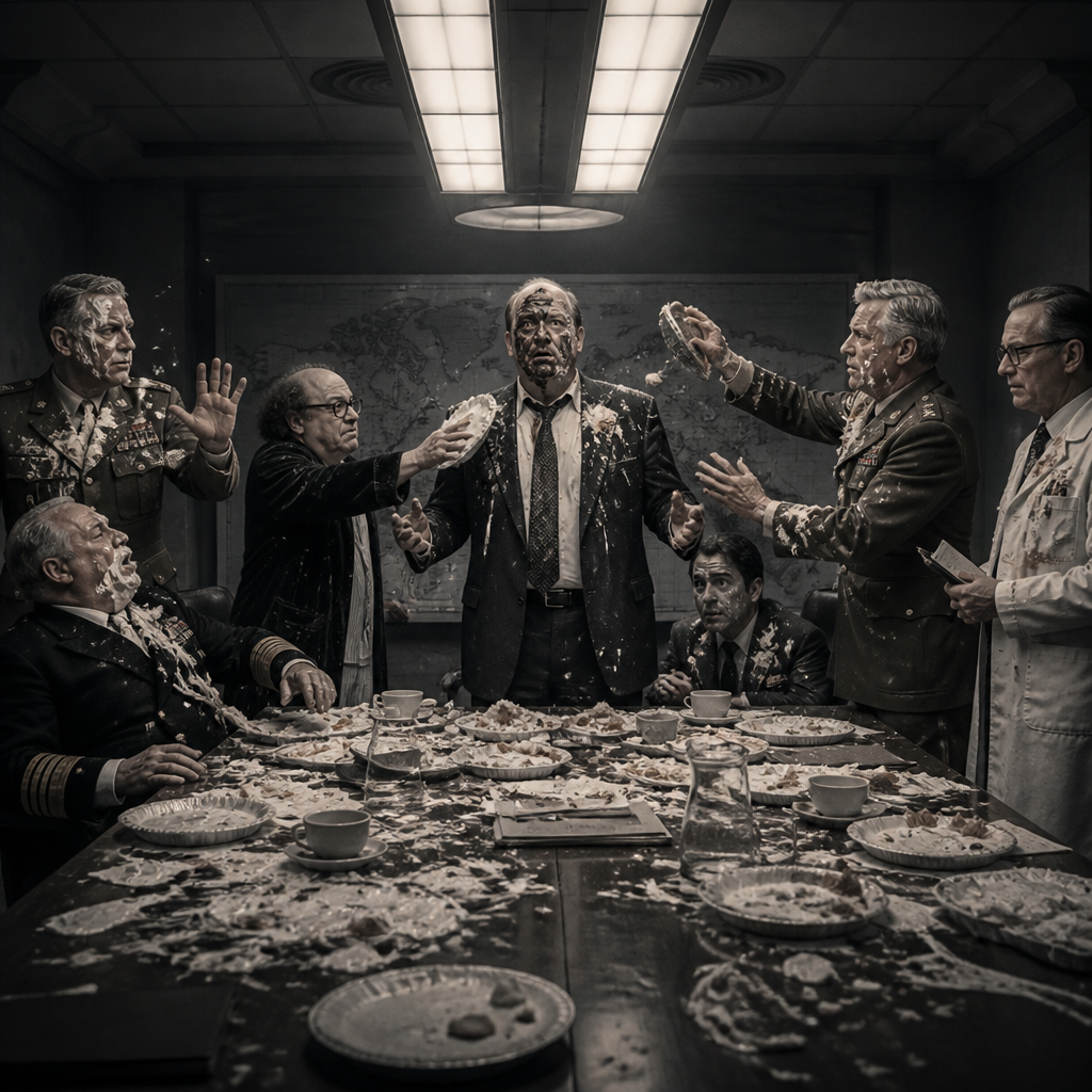 The Doomsday Machine and the Pie Fight
